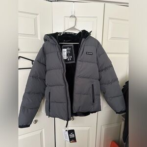 Hollister Faux Fur-lined Hooded Puffer Jacket. Men. Large. L. New with tag.